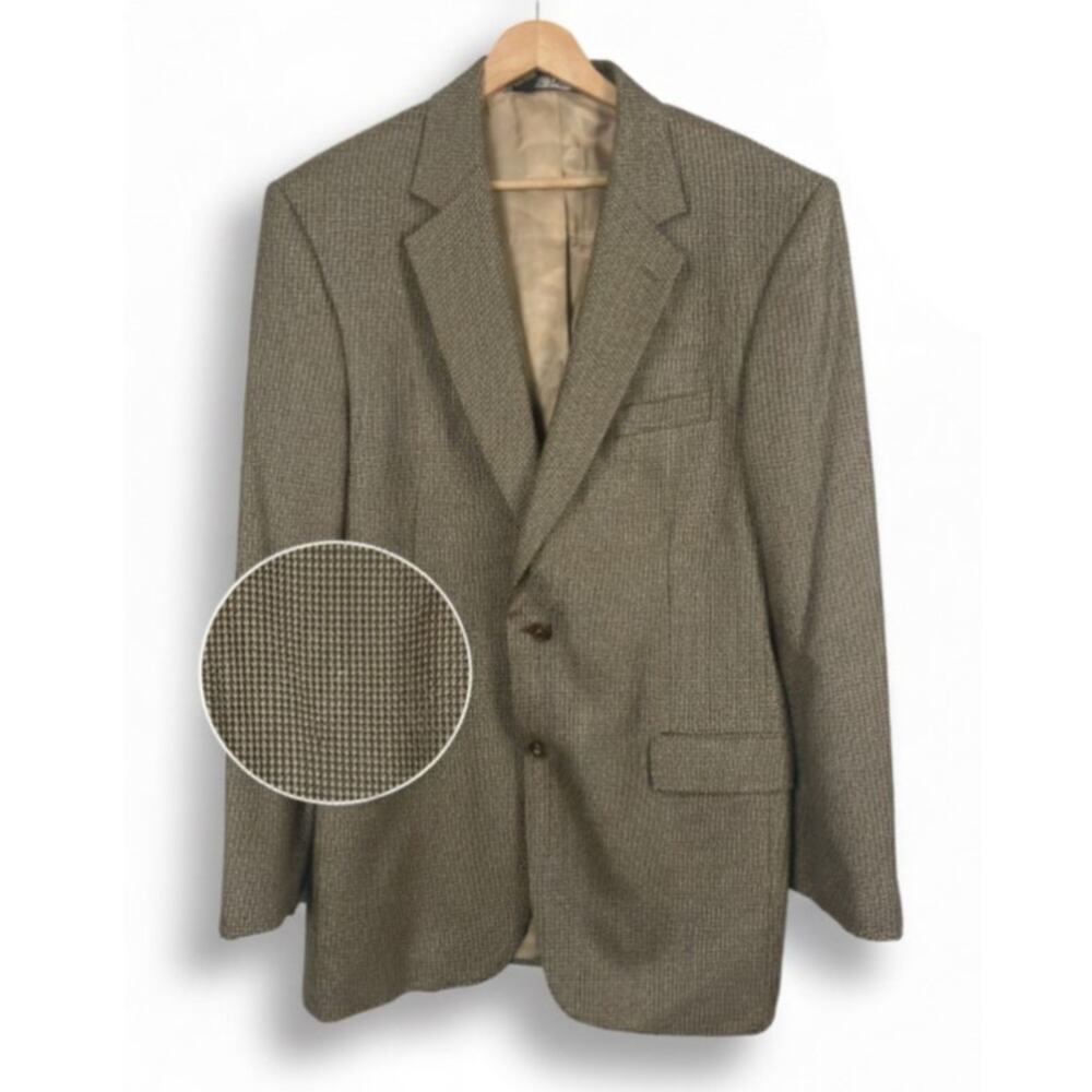 Jos. A. Bank Mens 41L Wool Dark Academia Preppy Equestrian Old Money Sport Coat‎